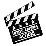Camera Action Clapperboard Pins, Metallo Film Spilla Accessorio, Viaggio Lapel Pins, Distintivo Direttore Cinematografico, Creativo Guardaroba Styling, Refer to description, Zinco,