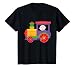 Enfant Petite locomotive colorée avec bébé | train jouet coloré T-Shirt
