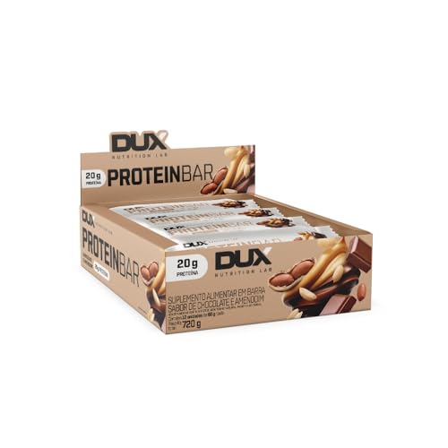 PROTEIN BAR - 12 UNIDADES Sabor Chocolate e Amendoim