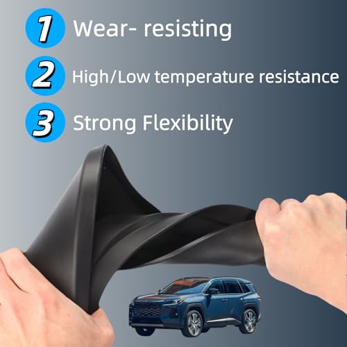 Image of No Drill Mud Flaps Compatible with 2026-2027 Toyota RAV4 (6th Gen) 5-Seat SUV, Front & Rear Tire Protector Mudflaps Exterior Accessories Set of 4(Not for Woodland)