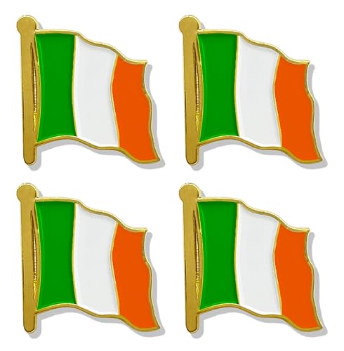 Épinglettes drapeau irlandais en zinc de qualité supérieure émaillée