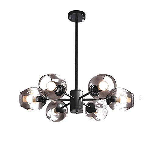Chandelier sputnik rustique suspension verre plafonnier industriel retro maison
