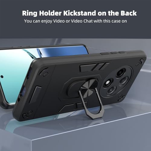 Image of NDCOM for Oppo F27Pro Plus 5G Back Cover | Oppo F27 Pro Plus Back Cover | Shockproof Ring Holder Case