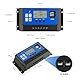 60A Solar Charge Controller Auto Parameter 12V 24V Solar Charge Controller with Adjustable LCD Display Dual USB Port Timer Setting PWM For OPNE/AGM/GEL