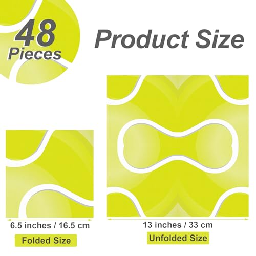 Aodaer Guardanapos de papel para tênis, 48 peças, guardanapos descartáveis de tênis, bola de tênis,