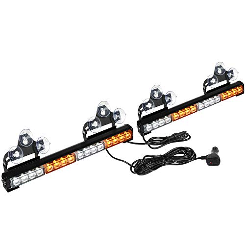 ASPL 2x16.8 inch Emergency Flashing LED Traffic Advisor Strobe Light Bar 32LED…