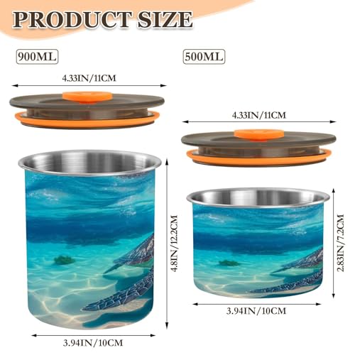 Contenedor Hermético de Acero Inoxidable Blueangle 500 ml miniatura 2