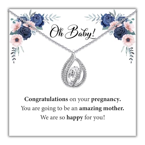 TRYNDI Pregnancy New Mom Gifts for Women – First Time Pregnancy Presents for Mom to Be, Mommy Necklace for Wife, Daughter, or Pregnant Friend – Best Expecting Mother Presents