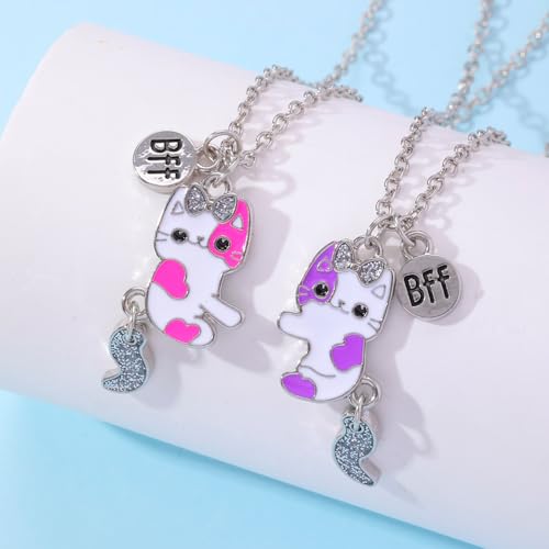 Colar Melhores Amigas Best Friends Amizade Gatinhos Bff Par