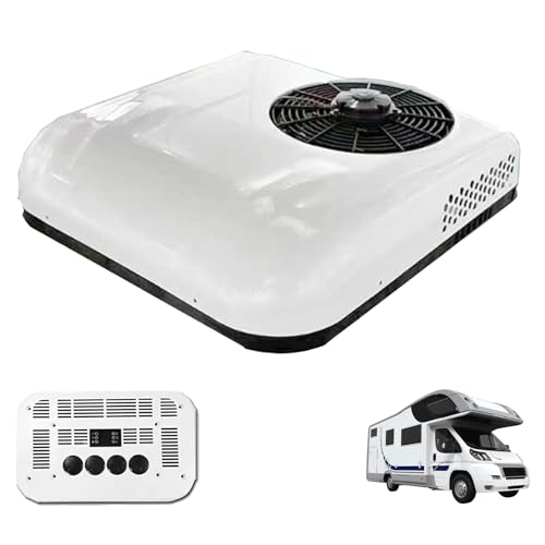 eryssgbf 24V RV Aire Acondicionado En El Techo, White-24V, Barco, Caravana, Camión, Remolque, Aire acondicionado caravana, Tractores, Furgoneta, Caravana