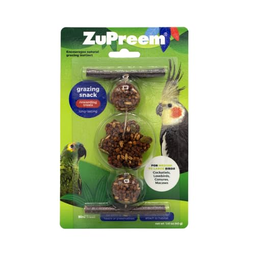 ZuPreem Grazing Snack Bird Treats for Medium to Large Birds