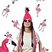 Produktbild Relaxdays 10024292 Flamingo Hut, Tiermütze, Flamingomütze, für Erwachsene, zum Fasching oder Junggesellenabschied, unisex, pink, 1 Stück