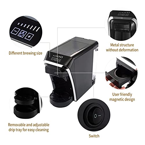 RXF Kaffeemaschine, Tragbare Kapsel Kaffeemaschine Für Den Haushalt, 15 Unzen Schnellbrühmaschine Brüher Kompatibel Mit… – Bild 3
