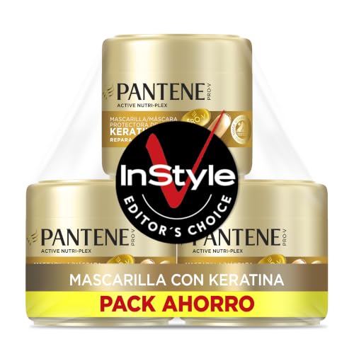 Pantene Pro-V Repara y Protege Mascarilla de Keratina, Pelo Dañado, 3x300ml
