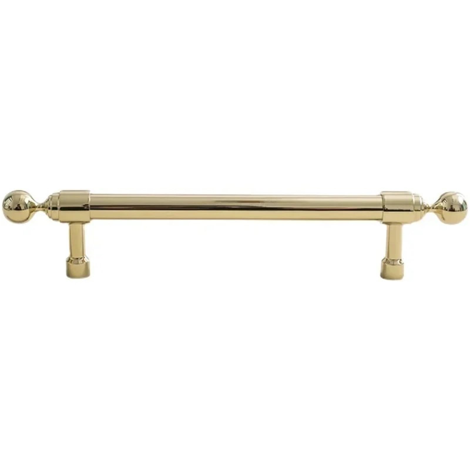 Poignée de porte en laiton massif C-7732 pour une finition dorée brillante