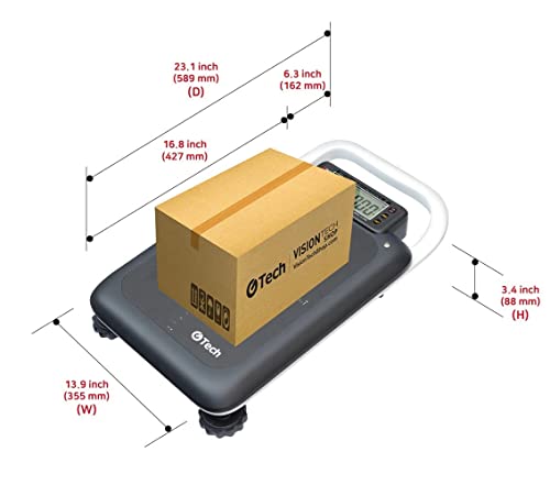 Visiontechshop Gtech Gl-6500L Portable Bench Scale, 500Lbs Capacity With Dual Range, Reading 0-250 X 0.1Lbs/250-500 X 0.2Lbs, Lb/Kg Switchable, Ntep Legal For Trade #TOP4