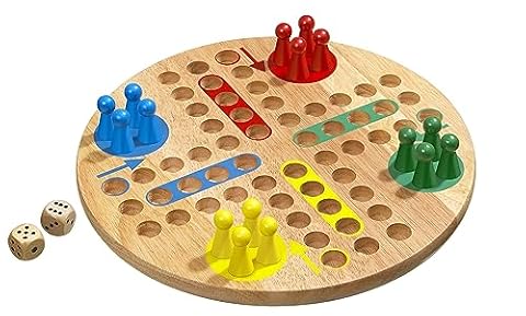 Philos 3303 - Gra w kości, Ludo, duża, z figurkami do gry i kostkami