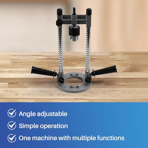 Guide de perçage portable inclinable avec support universel d'établi - 3