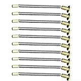 Honseadek Feuerstein-Federschraube, 50 mm, für Kerosin-Wartung, für langlebiges Reparaturteil aus Aluminiumlegierung, 10 Stück für Ersatzfedern mit Grundplatten