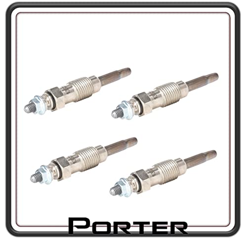  GSC RICAMBI SRL KIT 4 CANDELETTE COMPATIBILE CON PIAGGIO PORTER 1200 1400 DIESEL (LDW -1404/P - LDW -1204/P) FINO AL 2005 - PIAGGIO QUARGO DIESEL TUTTI I MODELLI