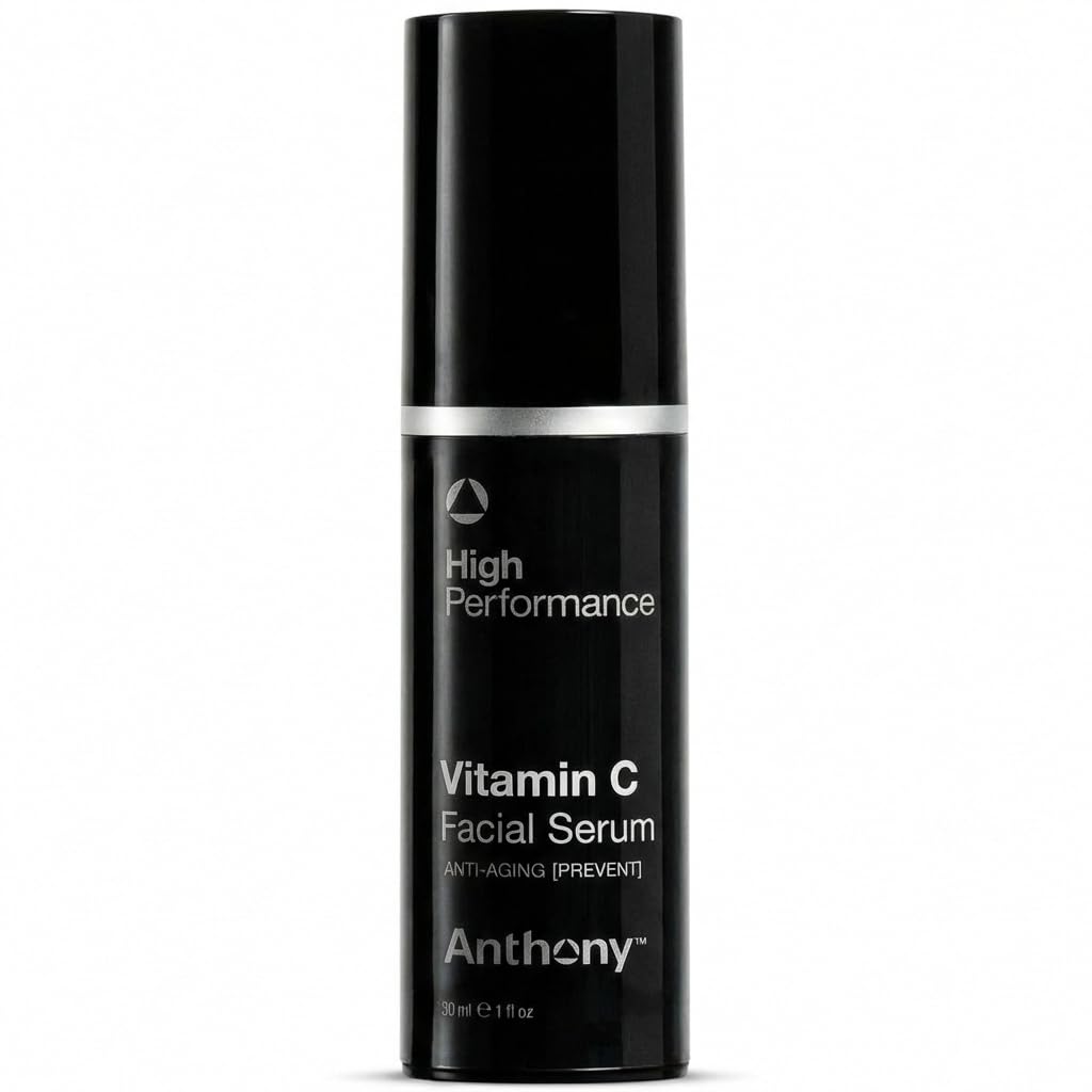 Anthony High Performance Vitamin C Cream Treatment, Advanced Anti-Aging Face Serum with Polypeptides and Salicylic Acid, Dark Spot Corrector Brightening Moisturizer, Hydrates Evens Skin Tone, 1 Fl Oz