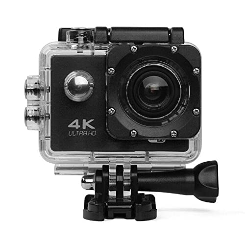 Exxelo (𝟓 𝐘𝐞𝐚𝐫 𝐖𝐚𝐫𝐫𝐚𝐧𝐭𝐲 4K Action Camera – Waterproof Sports Cam with Wide Angle Lens & WiFi – Ideal for Youtubers, Bike Riders, Helmet Mounting & Stunt Recording Ultra HD Video Quality-image-1