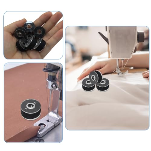 Hilo para bobina preenrollado, 90 unidades, color negro miniatura 6