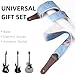 WELAIYOOUQ Guitar Strap, Embroidery Jacquard Adjustable Guitar Straps for Acoustic/Bass/Electric Guitar, Includes Guitar Pick, Strap Button and Strap Lock, Constellation Gift (Libra)