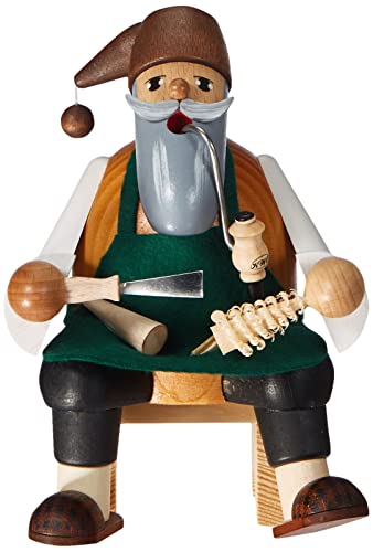 KWO Räuchermann Bäumchenstecher, sitzend, Original Erzgebirge, Neuheit 2017