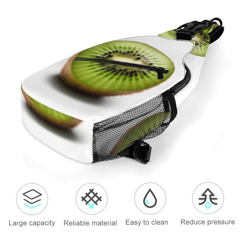 Mochila tipo sling para deporte y senderismo Green Kiwi miniatura 5
