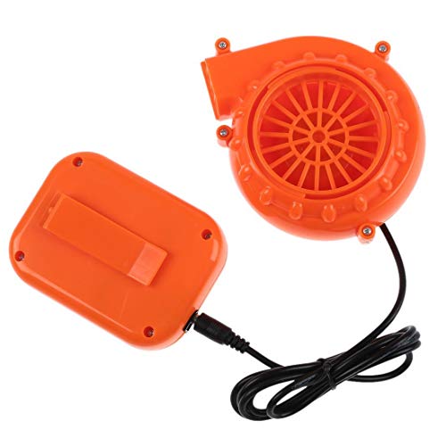 BOLLAER Mini Blower Fan for Inflatable Costume or Doll Mascot Head Other Inflatable Game Clothing, 6V Powered by Dry Battery Orange
