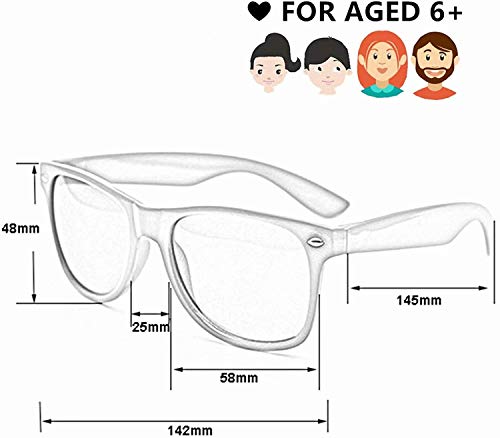 Eyegla 10 Packs Black Mirrored Party Favors Supplies Men Women Retro 80'S Classic Sunglasses #TOP7