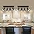 KEESFU Lighting Farmhouse Track Lighting, 4 Light Track Lighting Fixtures Ceiling, Black Kitchen Track Lighting for Kitchen and Dining Room.