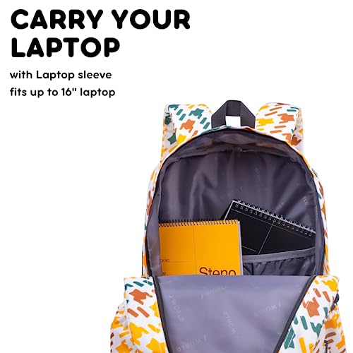 Image of J World Oz Middle School Backpack for Girls & Women. Cute Kids Laptop Bookbag, Vivid Tweed