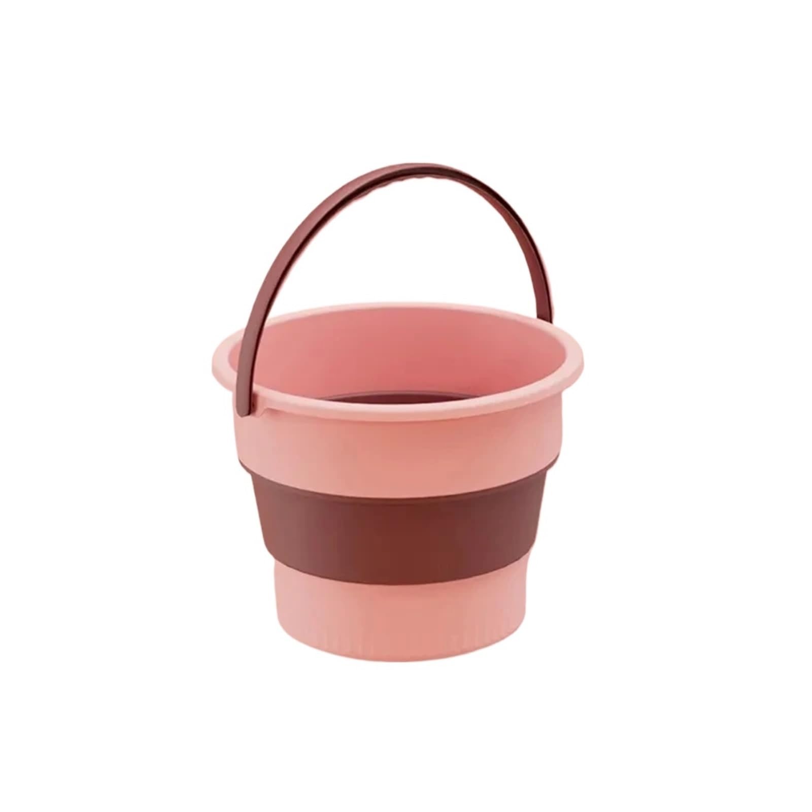 Secchio Pieghevole Secchio portatile pieghevole da 10 litri con coperchio, for autolavaggio, pesca, bagno, attrezzi, secchio in silicone, for campeggio all'aperto, forniture for la casa(Color3)
