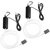 Mini USB Aquarium Sauerstoffpumpe - Luftpumpe Aquarium, Tragbare Sauerstoff Luftpumpen, Ultraleise Sauerstoffpumpe,Aquarium Luftpumpen mit Doppel Luftstein und Silikonschlauch