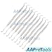 AAProTools Lot of 10 pcs Dental Sickle Scaler Anterior Towner Jacquette U15-33 Dental Instruments