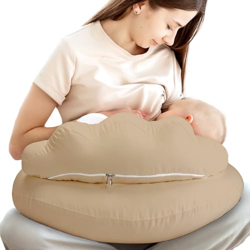 Image of PILLANI Nursing Pillow, Breastfeeding Pillows for Enhanced Safety & Comfort for Mom & Baby, Removable Cotton Cover, Adjustable Waist Strap, Breastfeeding Essentials, Baby Registry Search