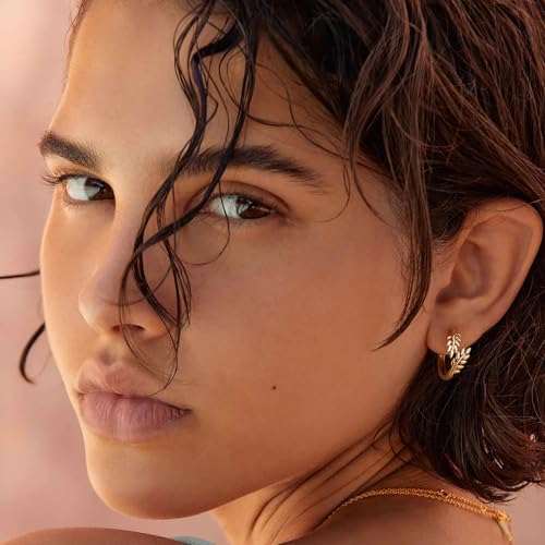 Huggie Hoop Earrings for Women Gold CZ Stud Earrings 14K Gold Filled Small Boho Huggie Earrings Hypoallergenic Piercing Hoops Jewelry2