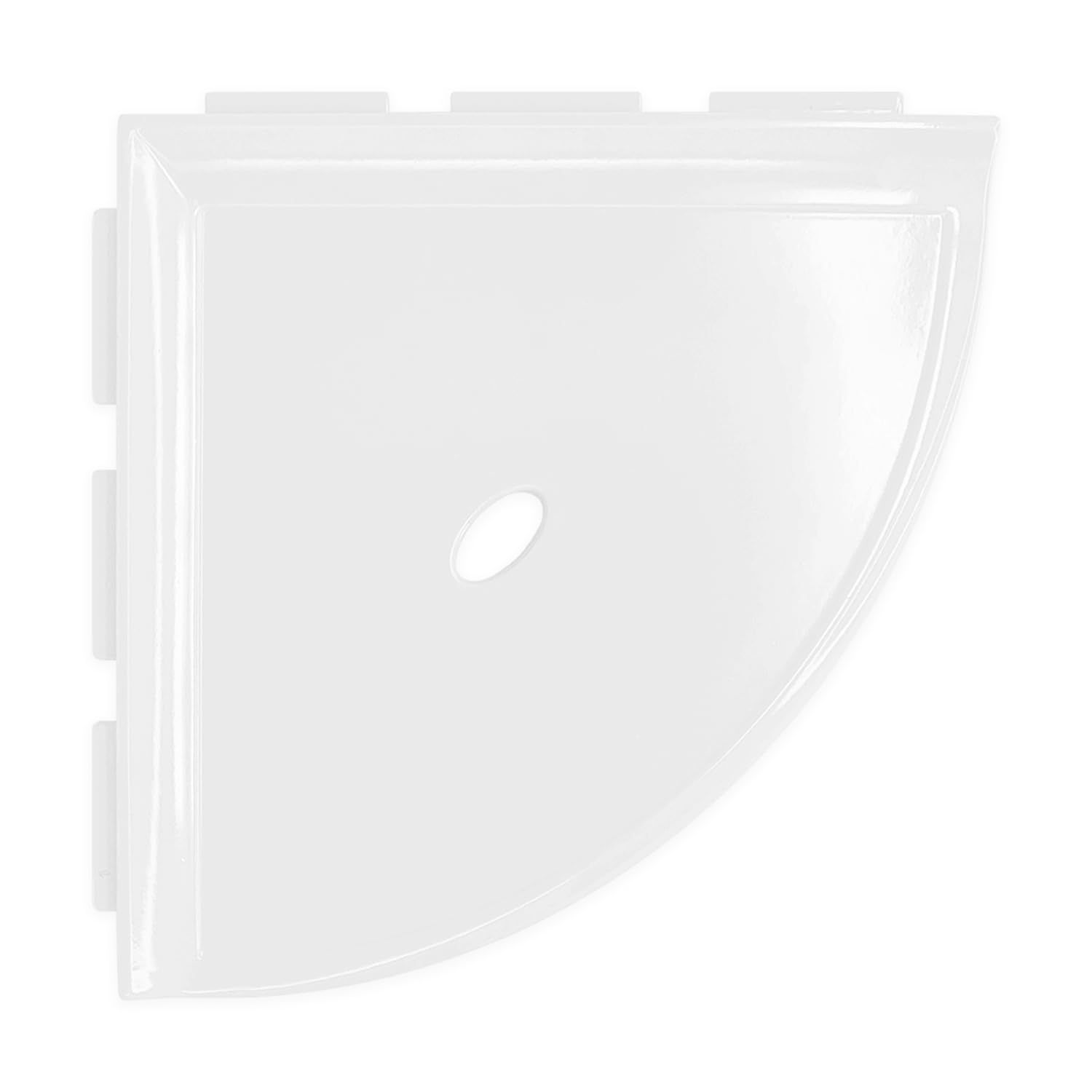 Questech 8 Corner Shower Shelf - Lugged for New Construction Shower Organizer for Tiled Walls Corner Caddy Soap
