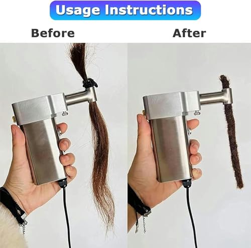 Machine à dreadlocks électrique et extensions de cheveux au crochet avec 6 têtes - 3