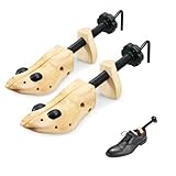 EchoDone Pair of 2 Way Wood Shoe Trees for Men Shoe Stretcher Adjustable Unisex Shaper for Shoe Large Size for Men and Women, Women's Size 10 to 13.5 Man's Size 9 to 13