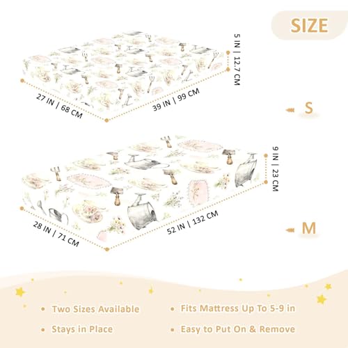 Drap de jeu en coton doux et extensible pour ensemble à thé bébé