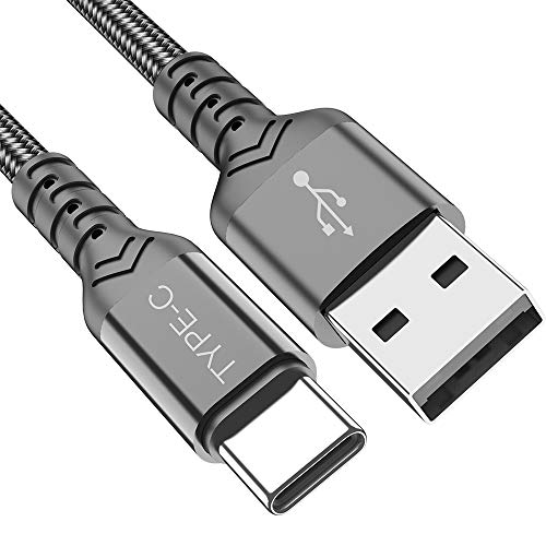 Super Brands USB Type C Cable(2 Pack 6.6ft+6.6ft), OneKer USB to USB C Cable Nylon Braided Fast Charger Cord Compatible Samsung Galaxy S10 S9 S8 Plus,Note 9 8, LG G7 V30S V35 THINQ V30 G6,Google Pixel 2 XL (Grey) Exclusive USB Type C Cable(2 Pack 6.6ft+6.6ft), OneKer USB to USB C Cable Nylon Braided Fast Charger Cord Compatible Samsung Galaxy S10 S9 S8 Plus,Note 9 8, LG G7 V30S V35 THINQ V30 G6,Google Pixel 2 XL (Grey)