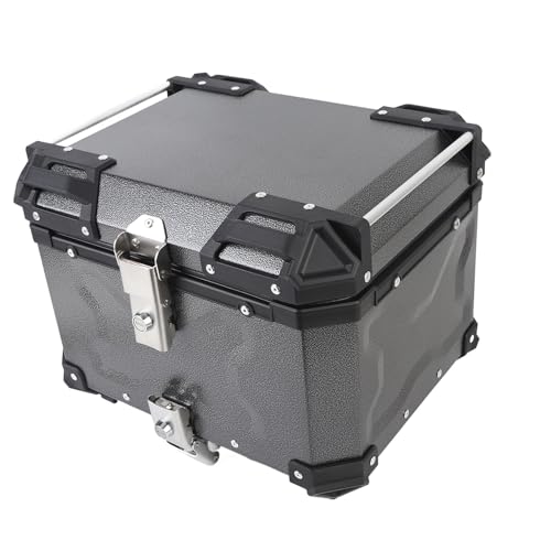 Top case de moto 45L aluminium résout le manque de place et les fuites d'eau