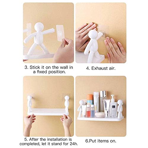 Image of KHEDU FAB Purpose Wall Mount Floating Shelf Wall Mounted Storage Shelves for Kitchen, Bathroom, Bedroom, Office (Multicolour)