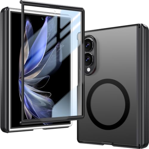 Image of WRJ for Samsung Galaxy Z Fold 8 Case Built-in Screen Protector,Black