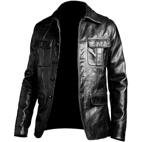 Men's Real Lambskin Leather Blazer Jacket Cover