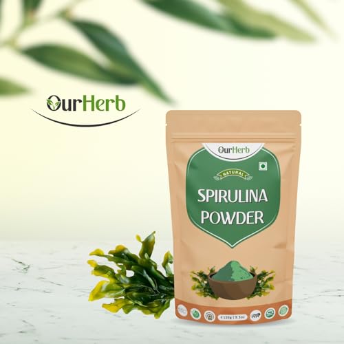 Image of Spirulina Powder (100g | 3.5 oz) | For Men & Women | Natural Superfood | Support Digestion & Skin health | Rich in Protein, Vitamins & Minerals | Boost Energy & Immunity.
