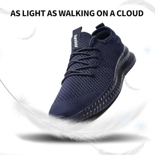 Image of Men's Walking Running Shoes Slip On Sneakers Non Slip Athletic Sports Tennis Fitness Casual Workout Gym Shoes Lightweight Trainers Fashion Soft Comfortable Shoe